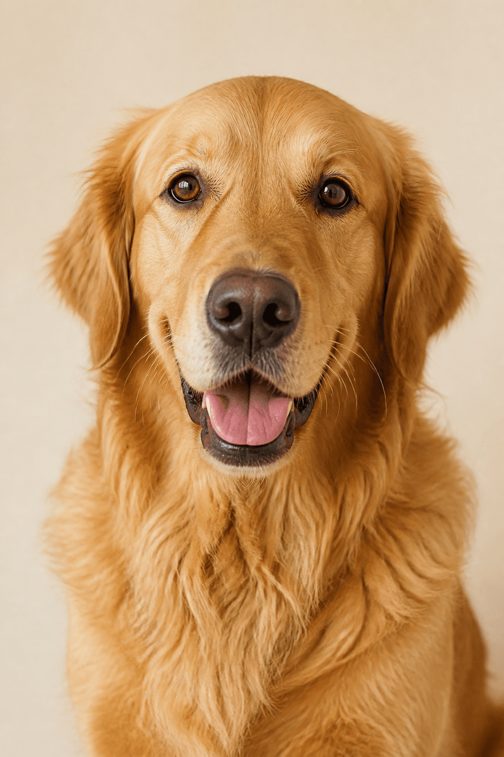 Golden retriever ready to star in an Alterpaw video